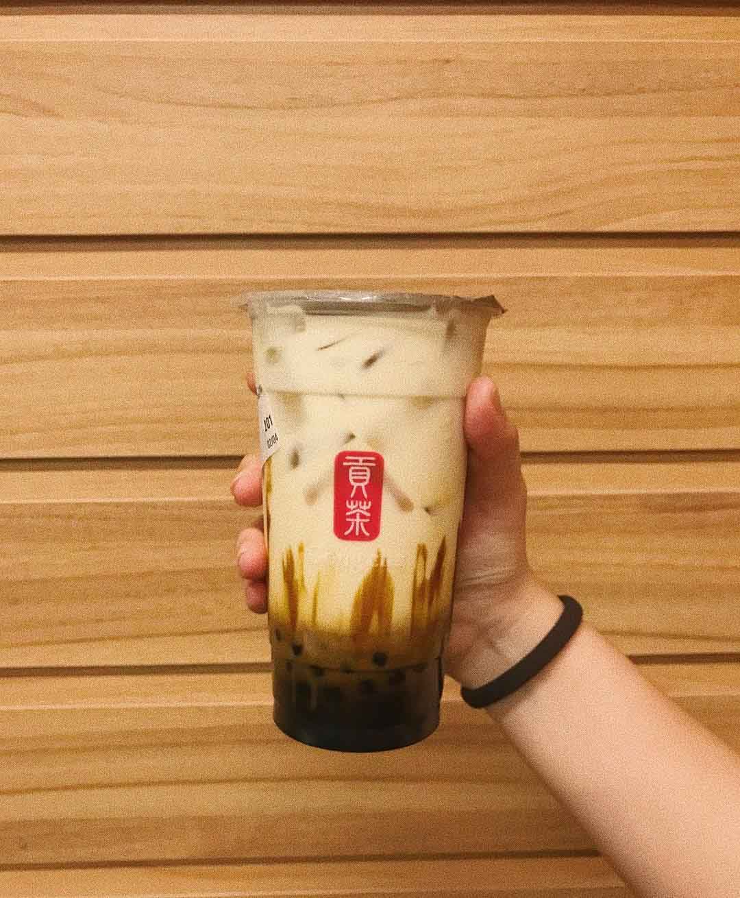 Gong Cha Brown Sugar - Brown Sugar Closeup