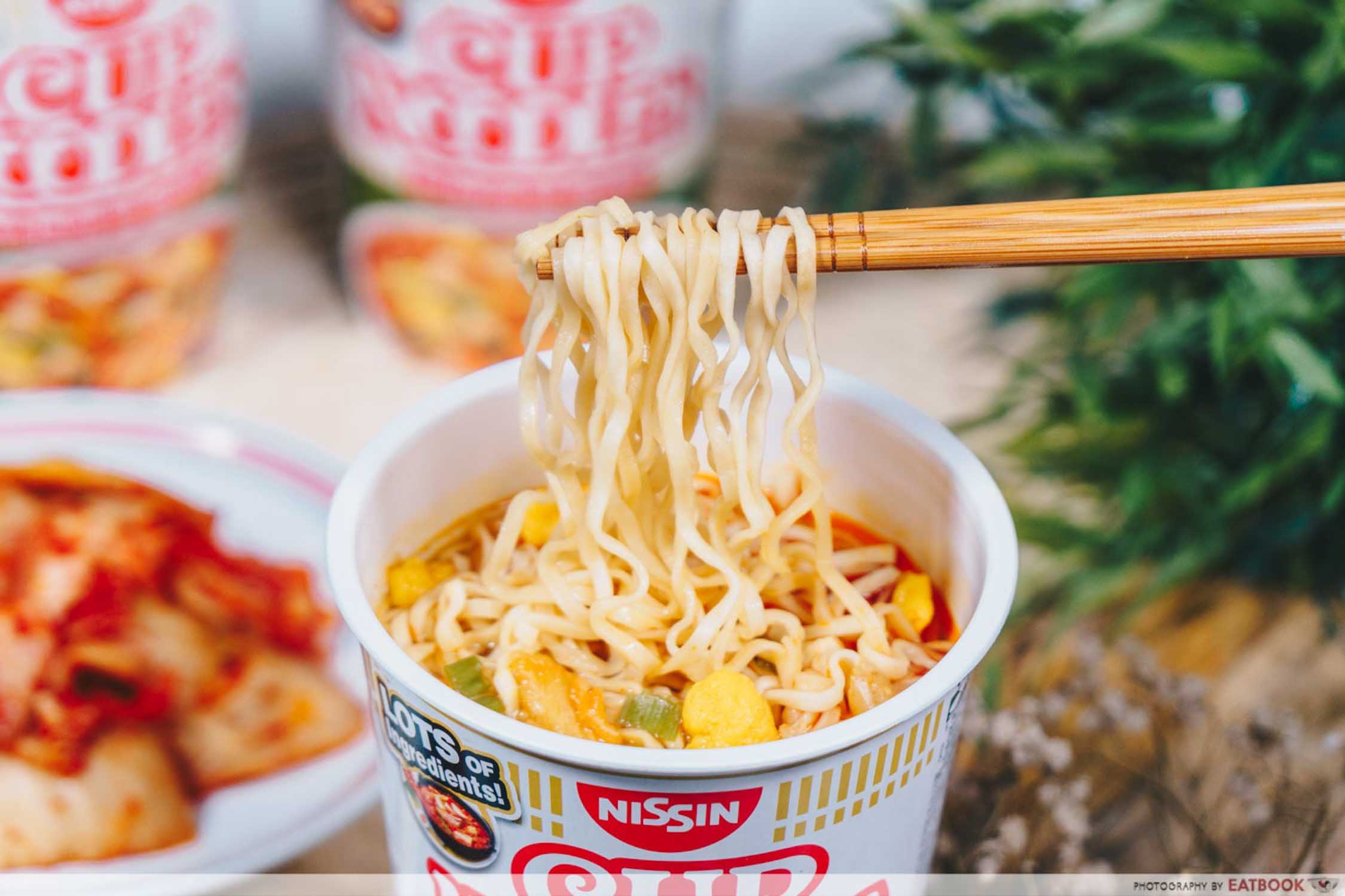 Nissin Korean Army Stew Noodles - Noodle Pull