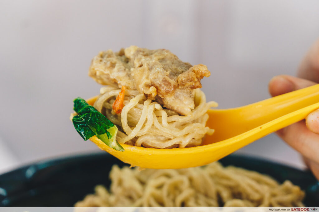 Tay Kee Noodle House Salted Egg Yolk Chicken Cutlet Noodle