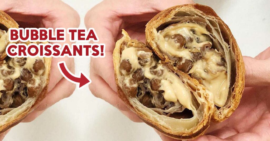bubble tea croissants