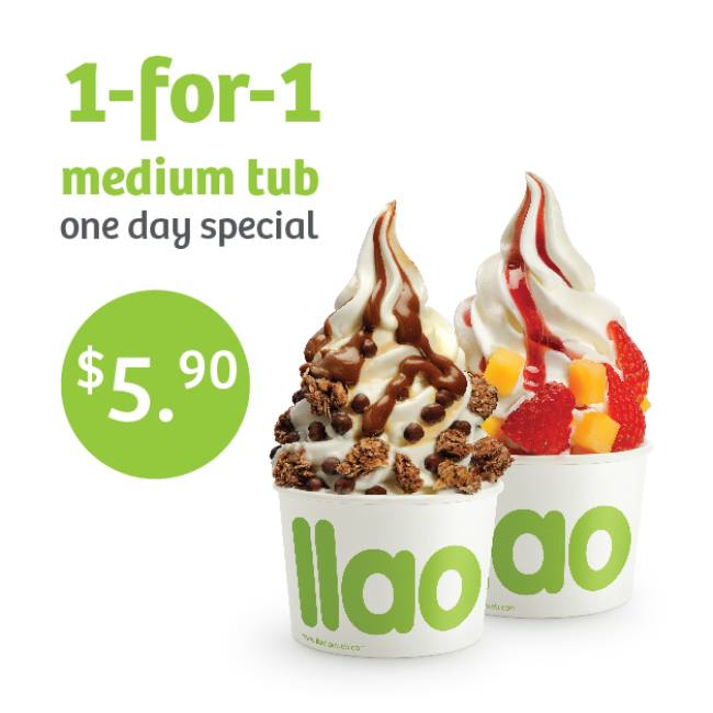 llaollao 1-for-1