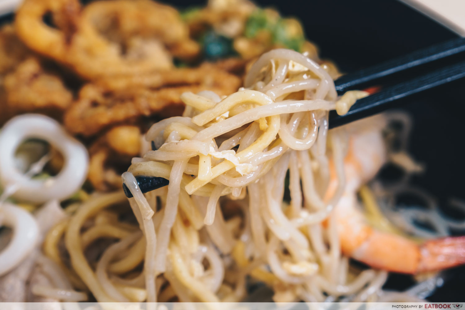 mian wang 1971 salted egg calamari hokkien mee noodle