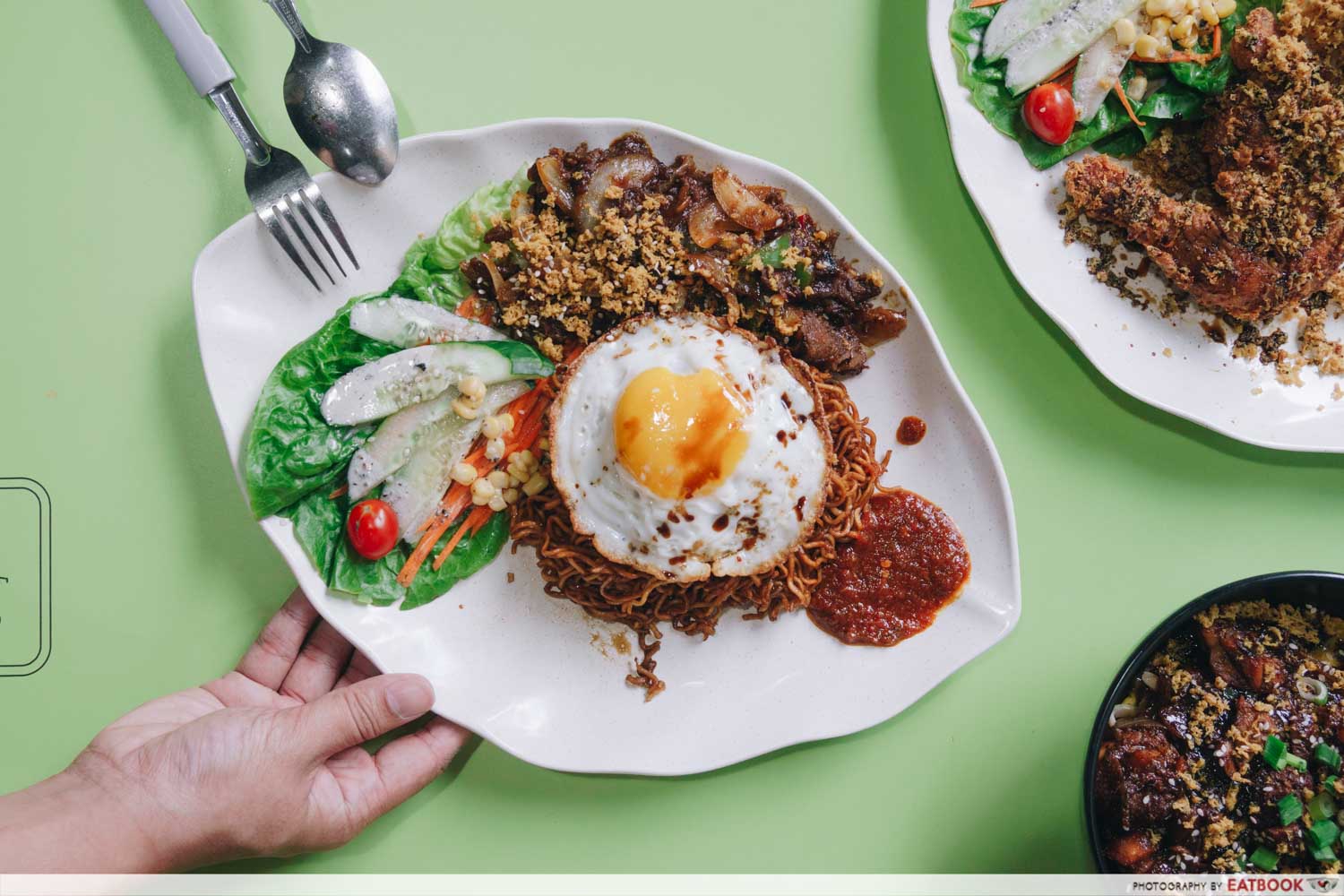 rayyan's waroeng upnormal bami goreng cajun spice black pepper beef