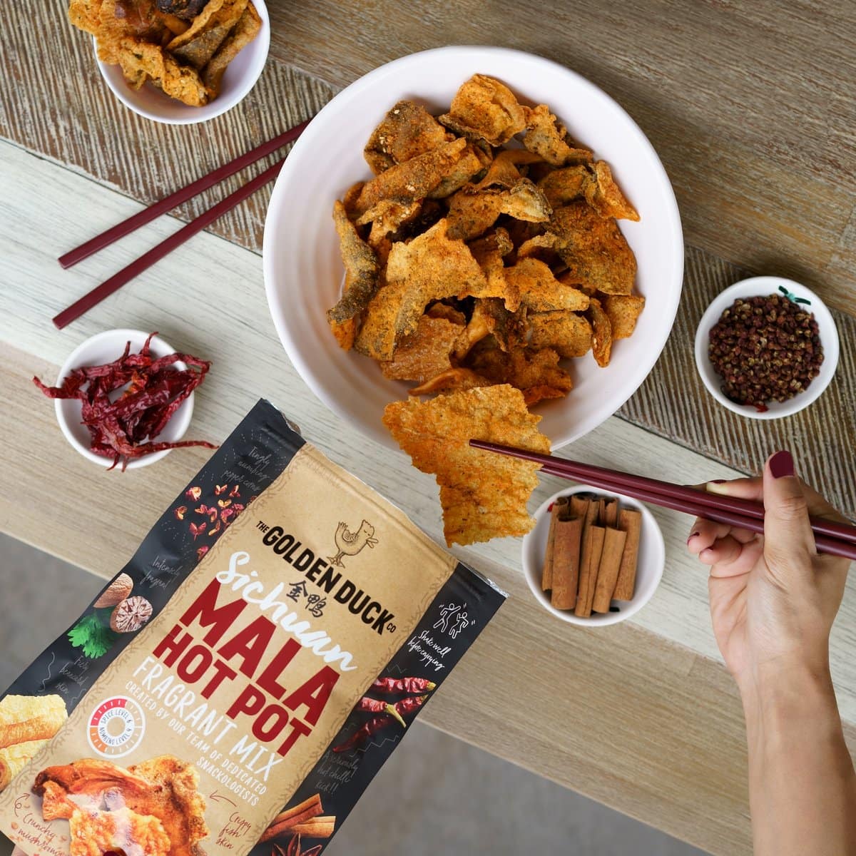 Ma La Snacks - The Golden Duck's Sichuan Mala Hotpot Fragrant Mix