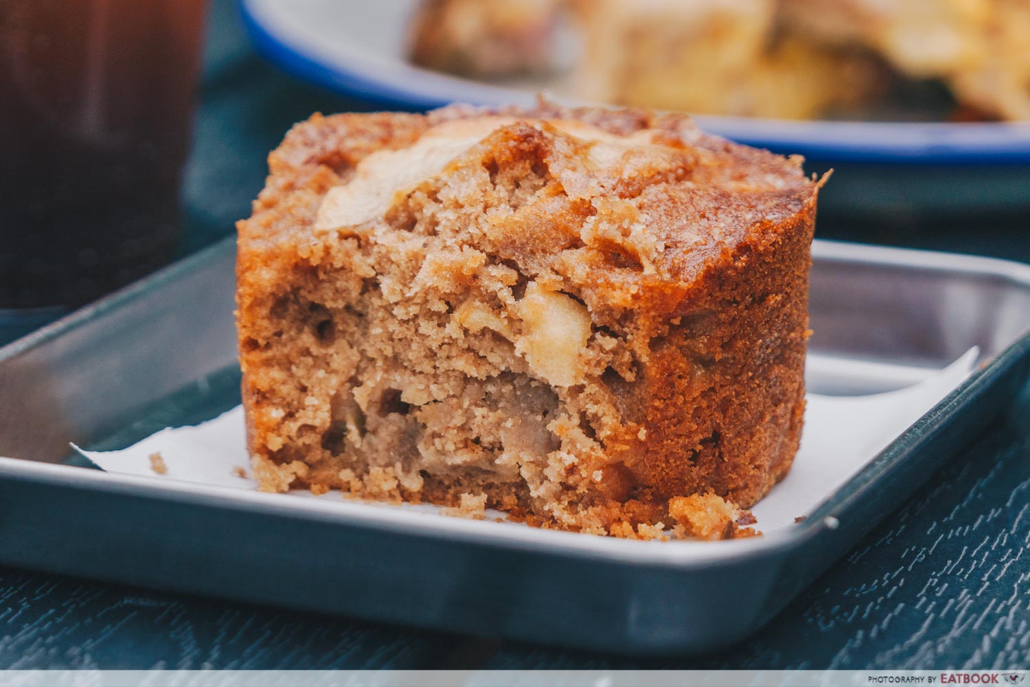 Micro Bakery and Kitchen spiced apple miso cake interior