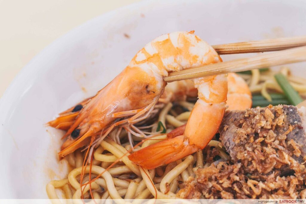 Prawn & Mee dry prawn noodles