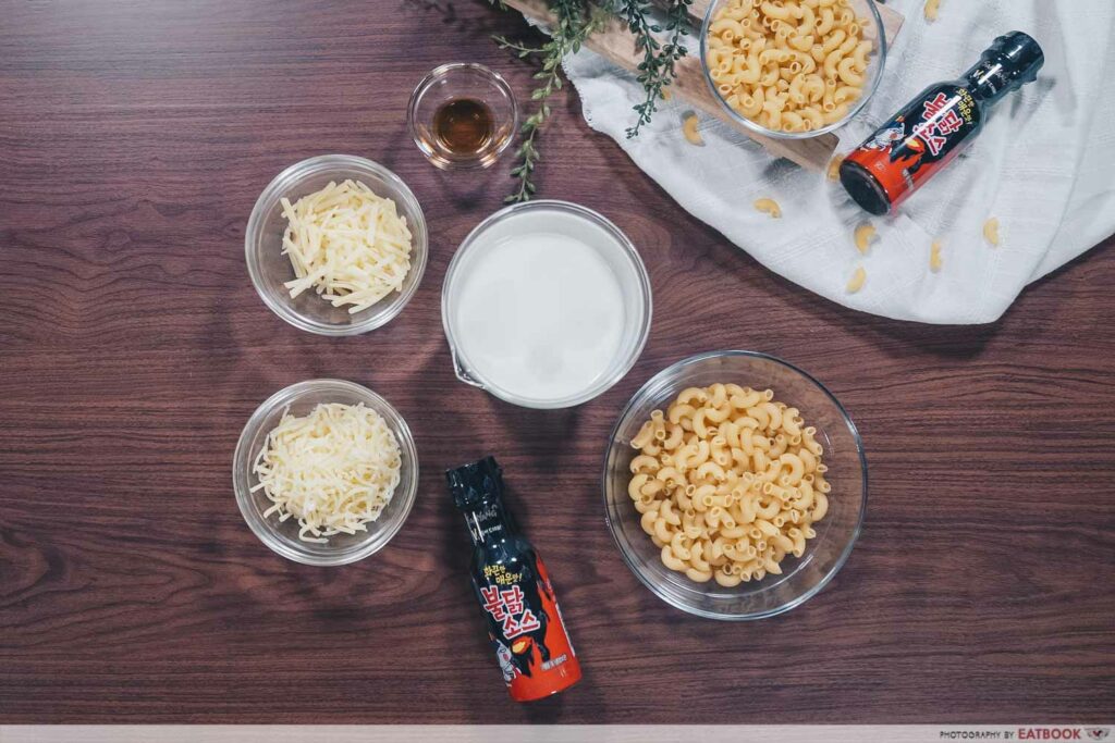 Samyang Mac & Cheese Recipe ingredients