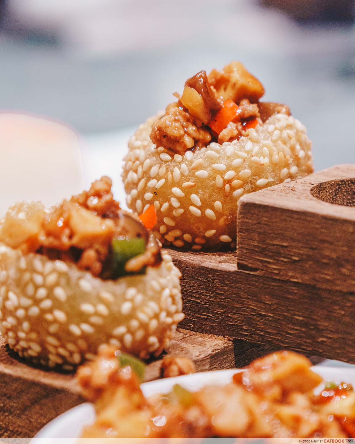Shang Social - Jewel Deep fried golutinous rice ball with eight treasures