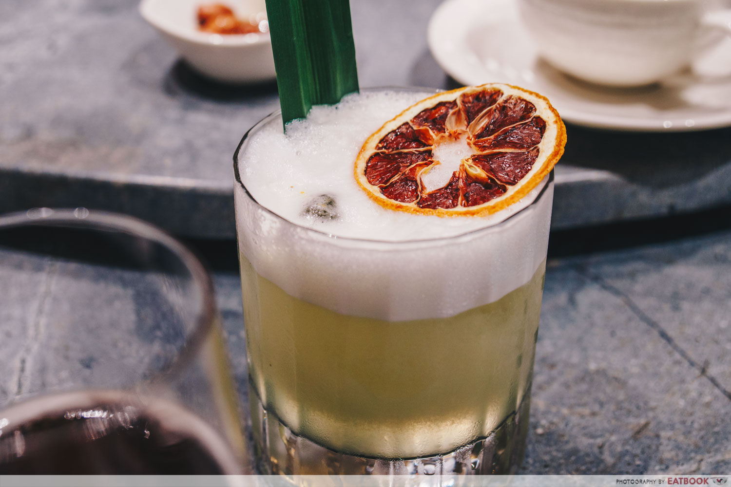Shang Social - Jewel Pandan Pandemonium Gin cocktail