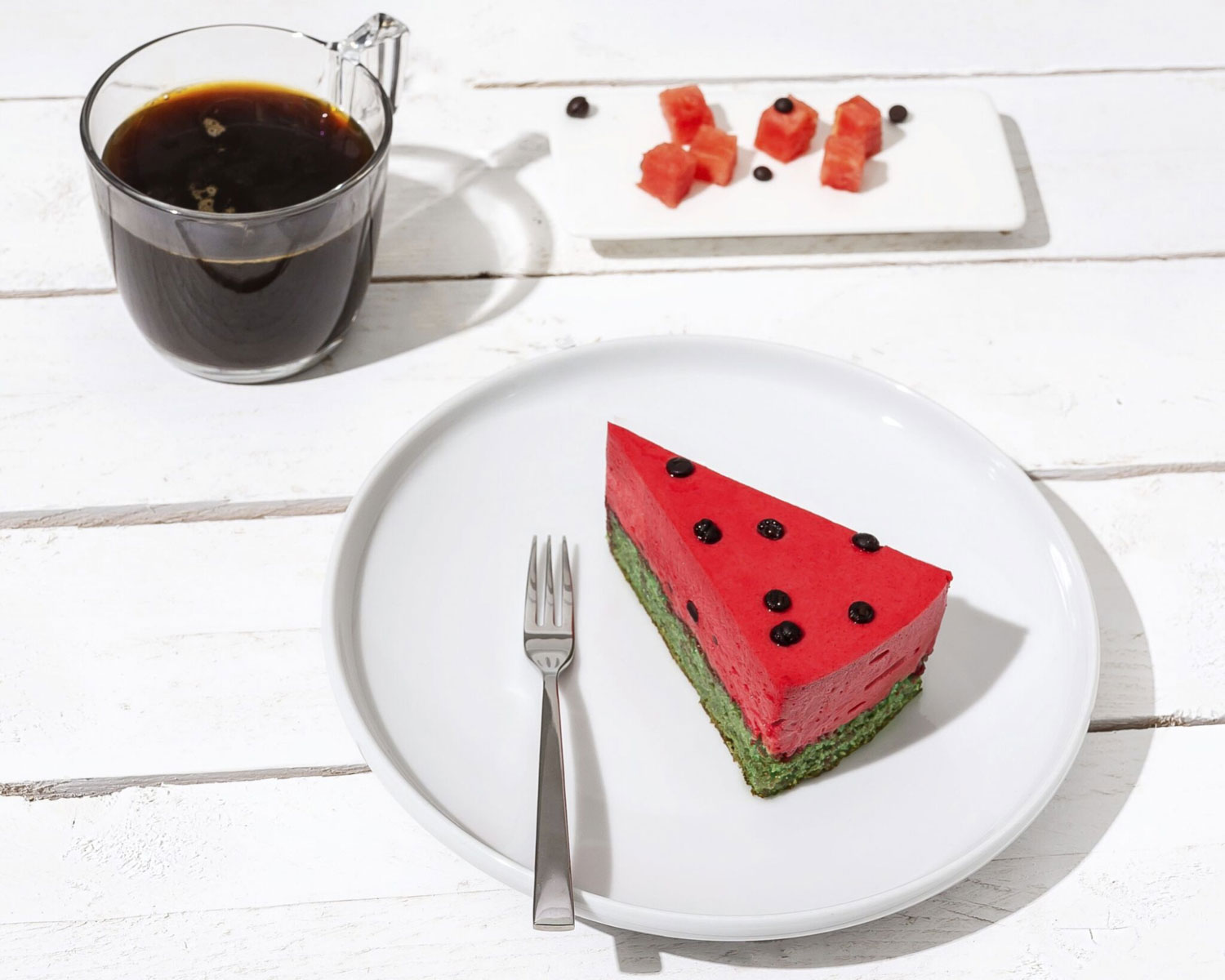 Starbucks watermelon frappuccino watermelon mousse cake