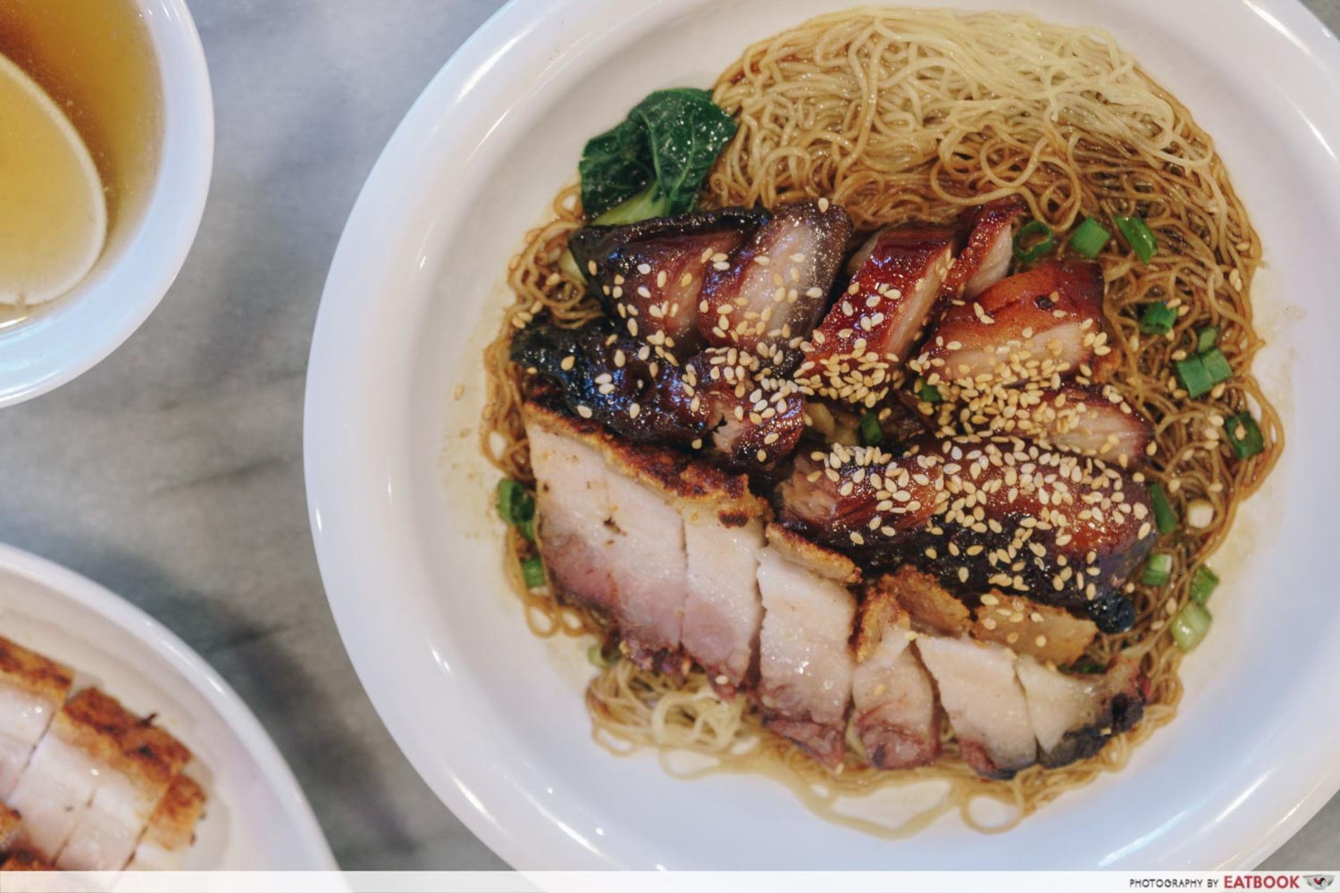 You Kee XO Restaurant - BBQ Pork Belly Char Siu & Siu Yok With Noodle
