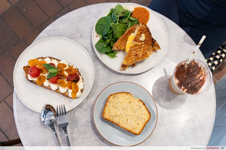 micro bakery bukit timah flatlay