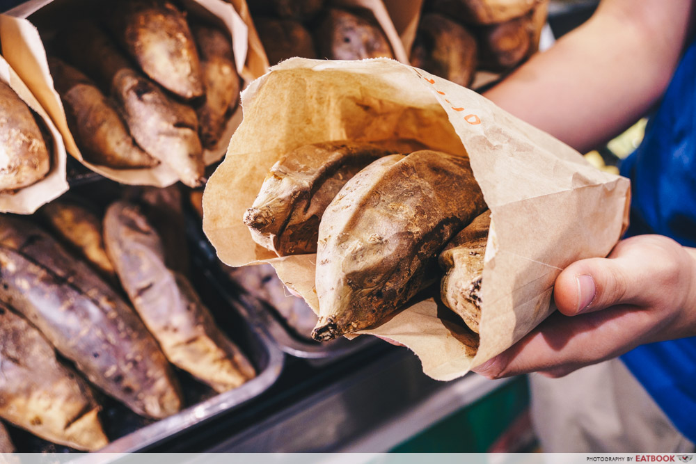 street food festival volcano sweet potato king bag