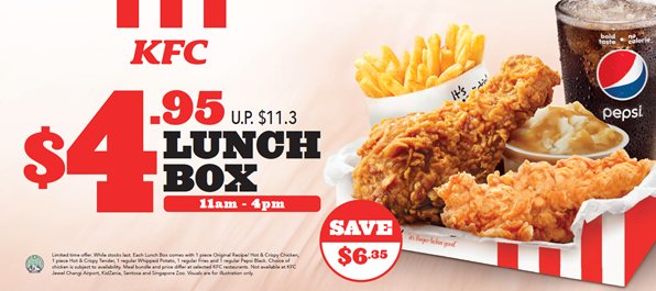 KFC Lunch Box - Menu