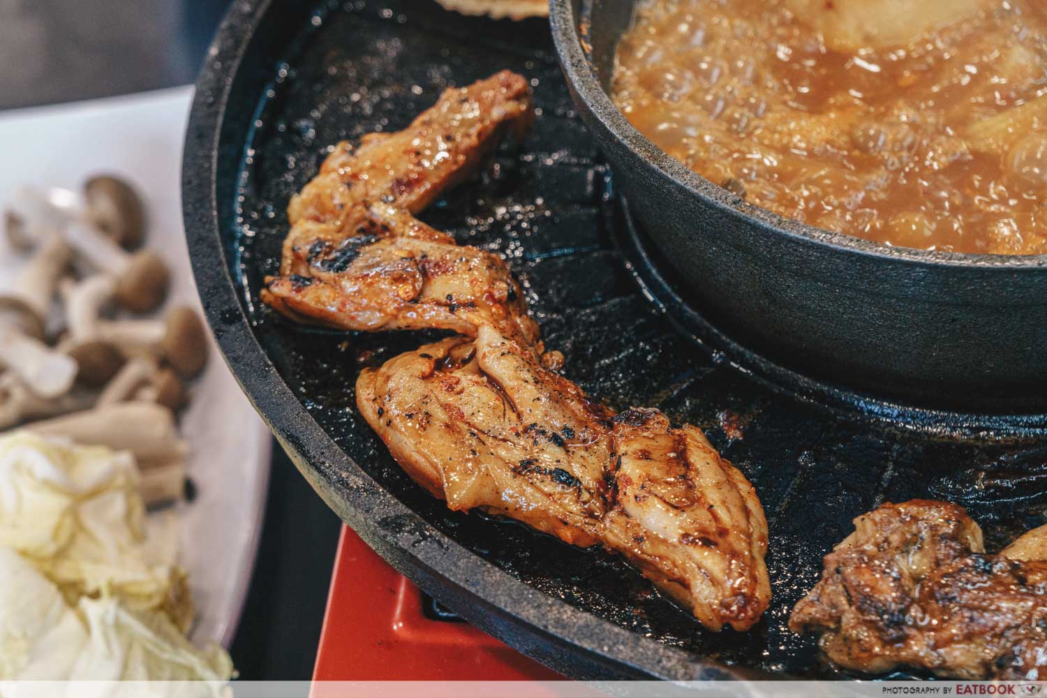 Michin Korean BBQ And Hotpot black pepper chicken leg