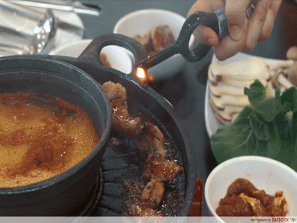 Michin Korean BBQ And Hotpot flames