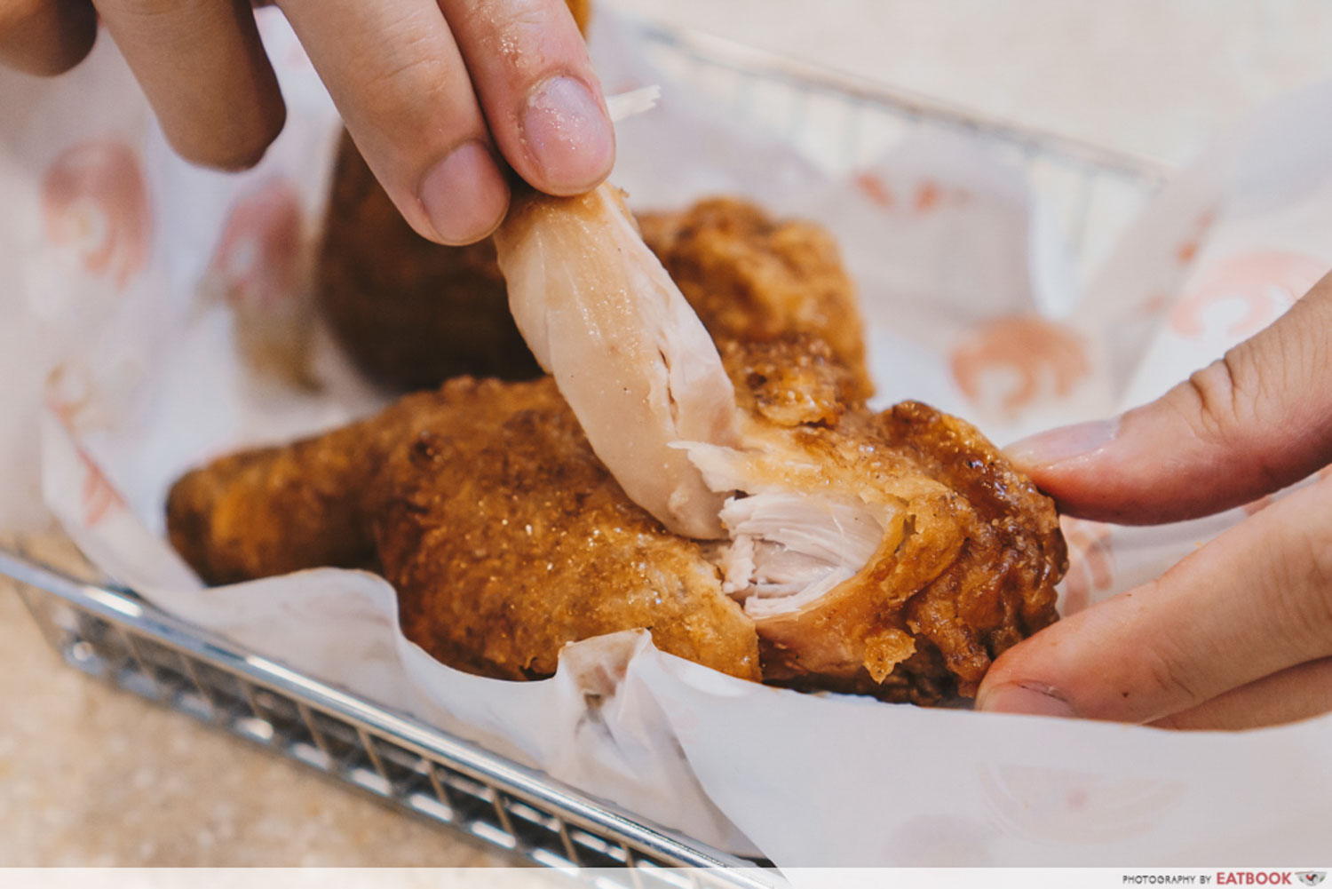 Otoke Chicken - Fried Chicken Tearing Shot