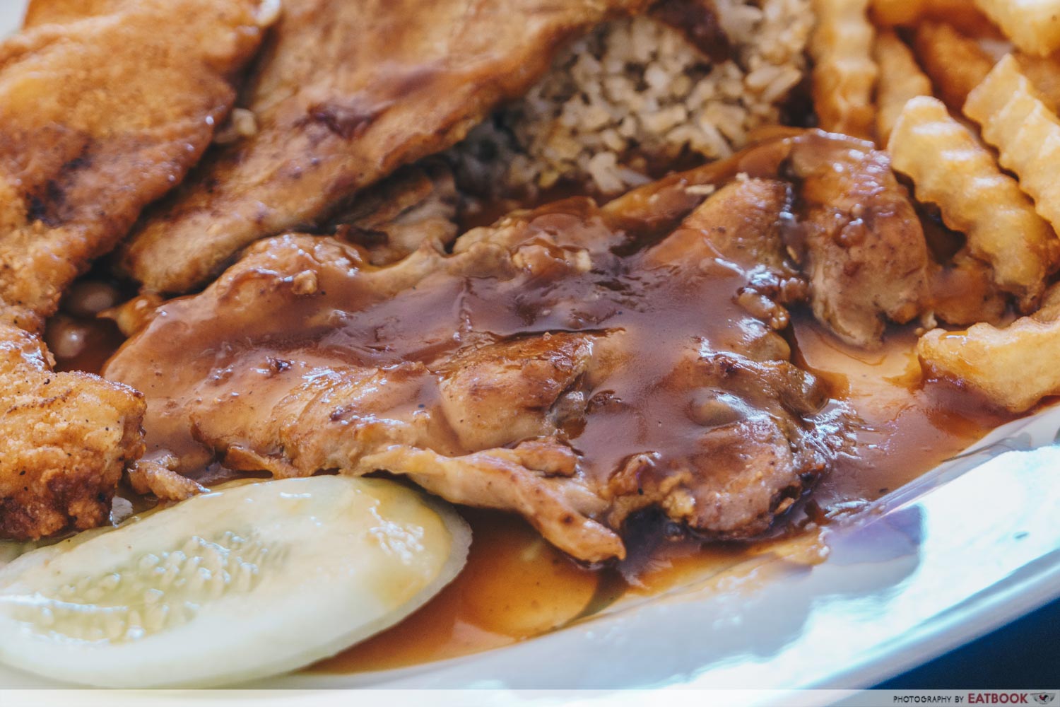 Raffles Western Delight - Chicken Chop Closeup