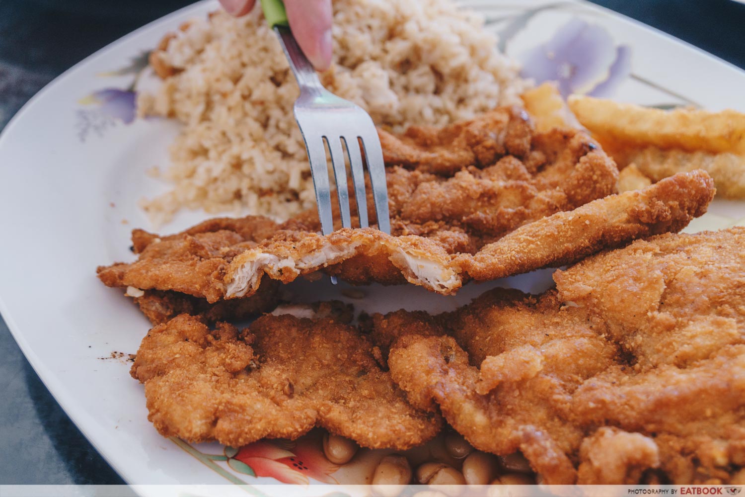 Raffles Western Delight - Chicken Cutlet Closeup