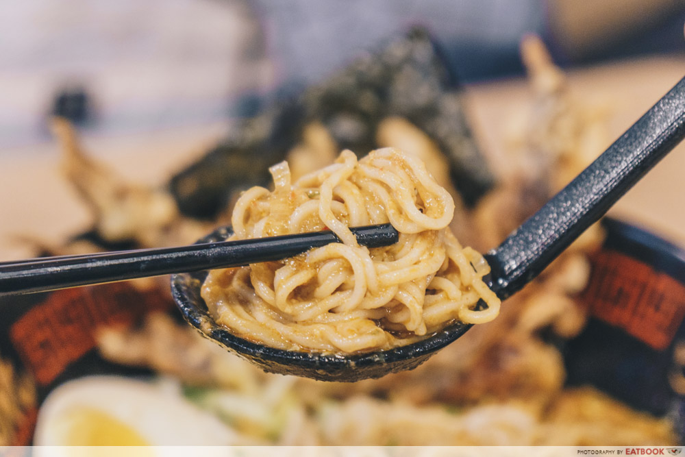 Takagi Ramen - Chilli Crab Noodle Closeup