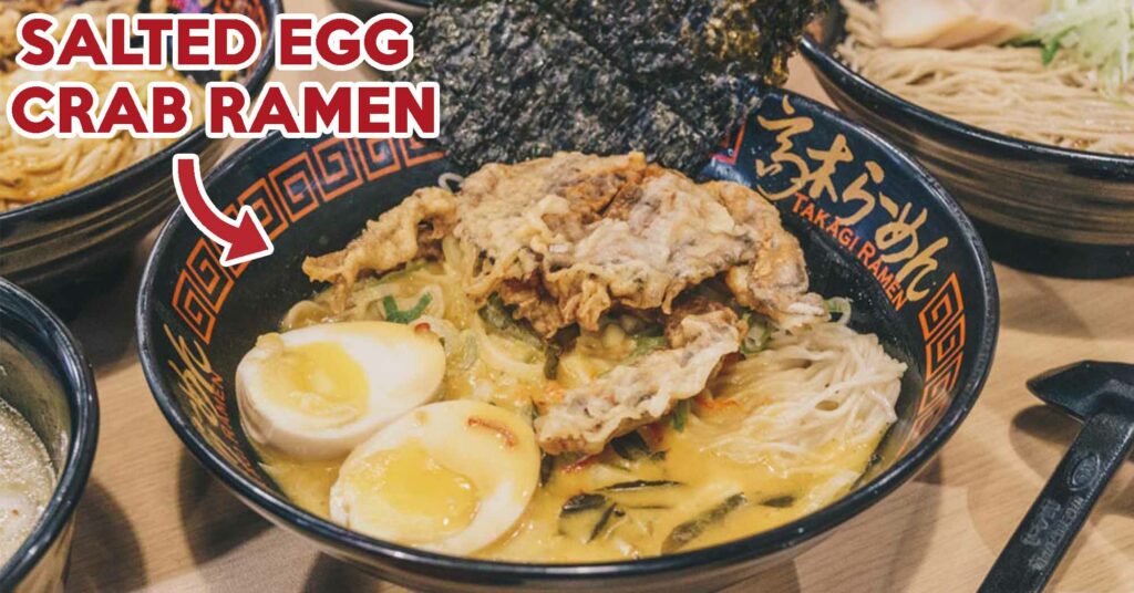 Takagi Ramen - Salted Egg Yolk Crab
