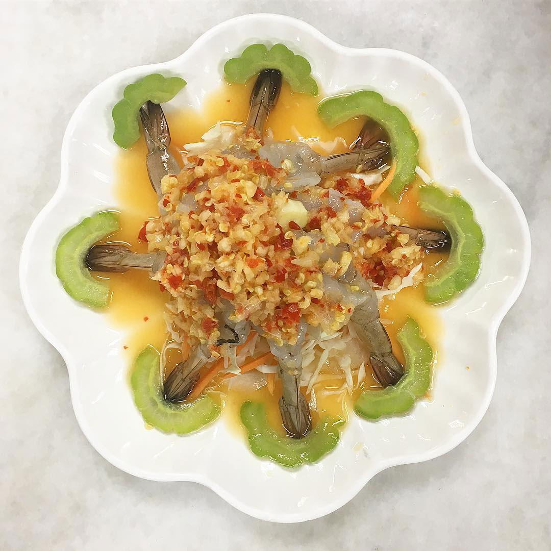 Underrated Thai Dishes goong chae nam pla raw prawn salad