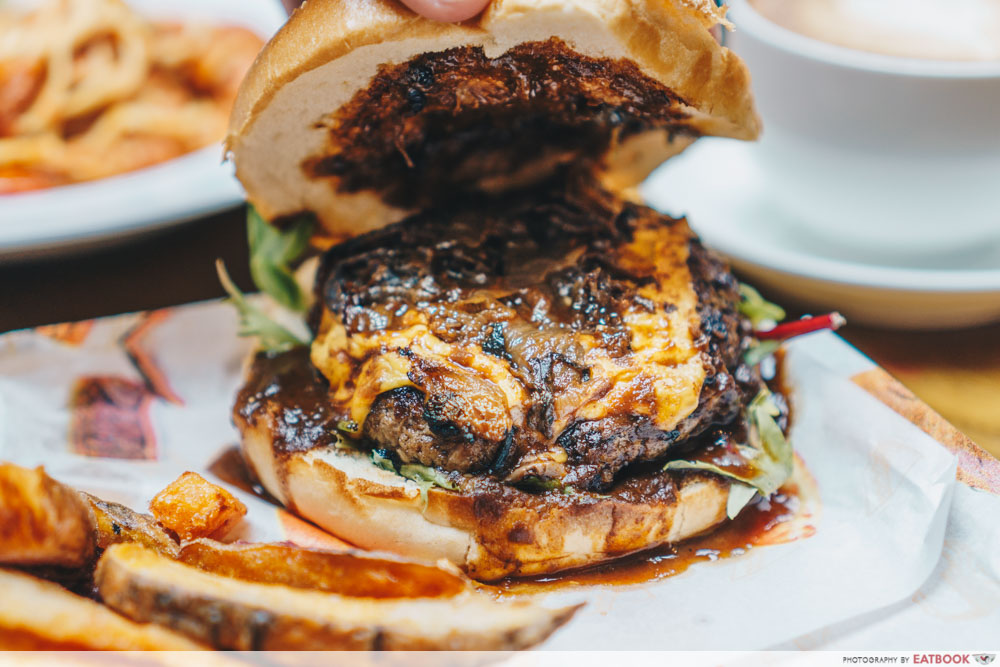 kava kava grilled burger toppings