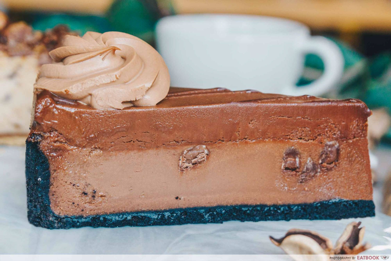 Beverly Hills Cheesecake - Godiva Double Chocolate Cheesecake Closeup