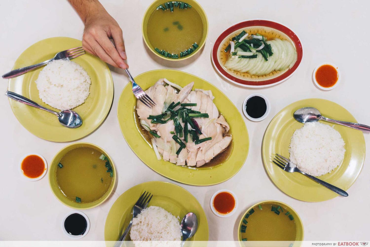 Hua Kee Chicken Rice - Flatlay