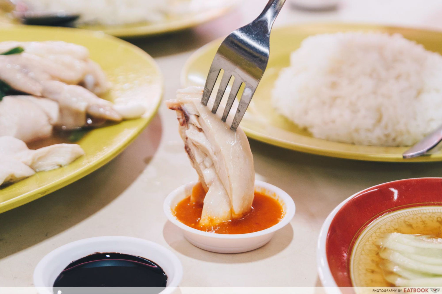 Hua Kee Chicken Rice - Steamed Chicken Dipping