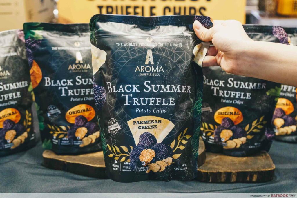 Packet of truffle chips