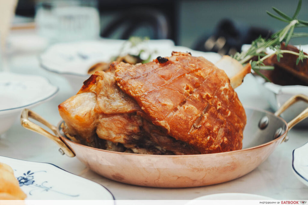 Photo of the massive pork knuckle