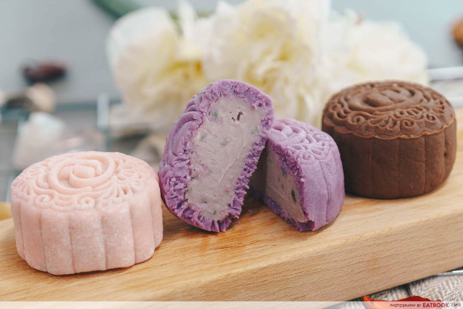 Mooncakes - Blueberry cheesecake