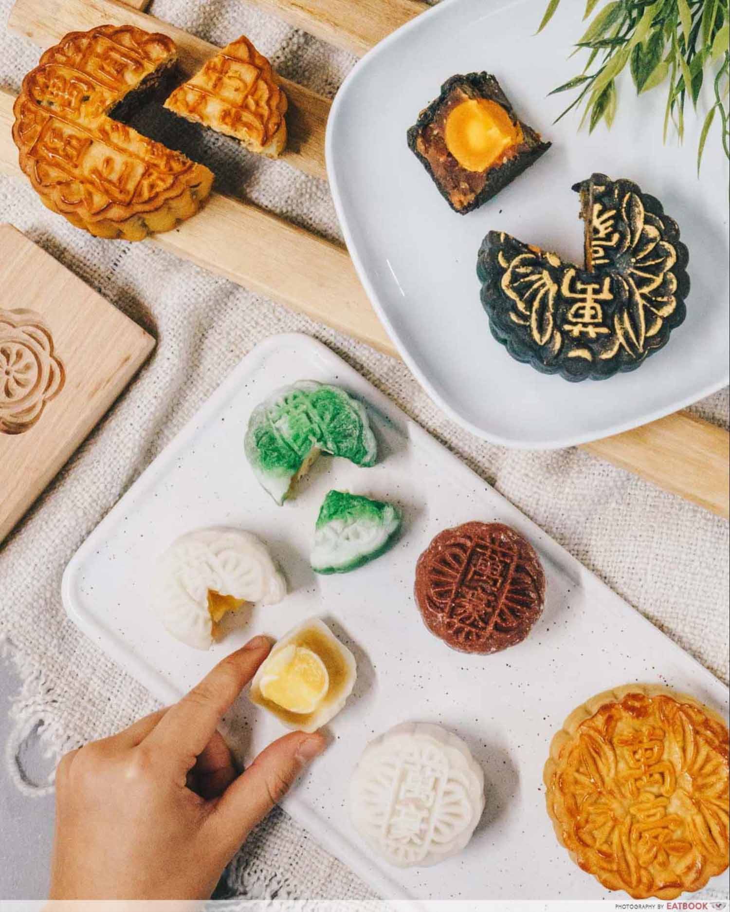 Mooncakes - Mocha and coconut