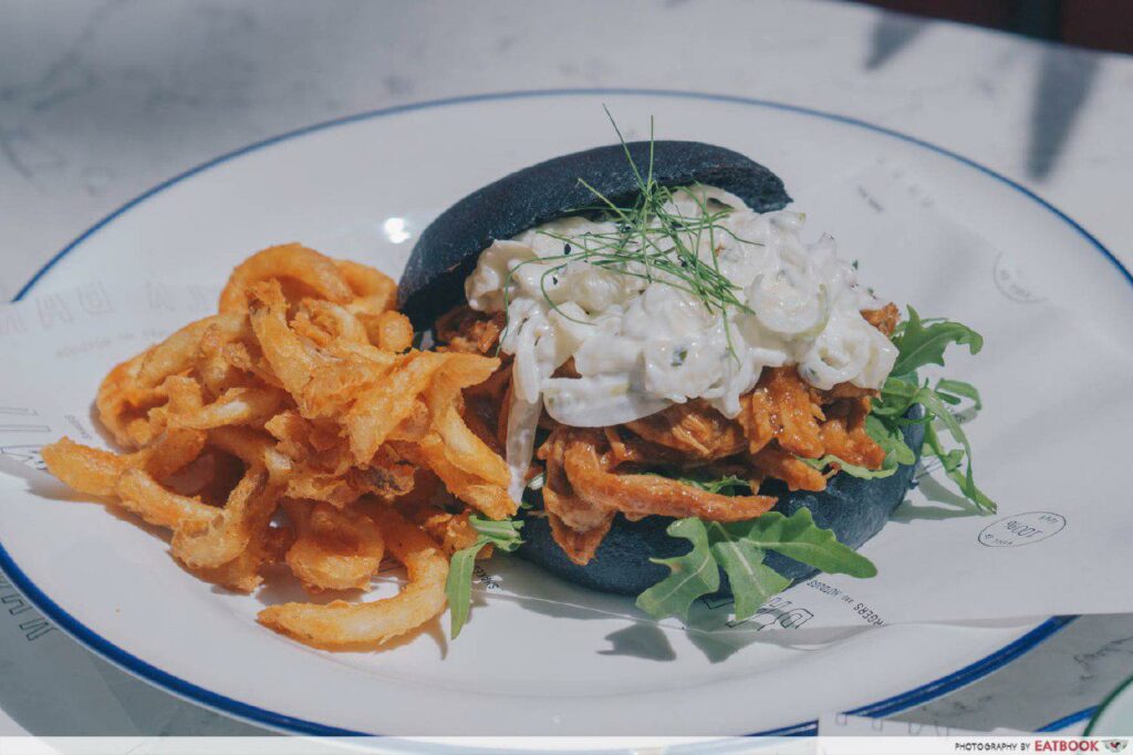 Pulled-pork burger