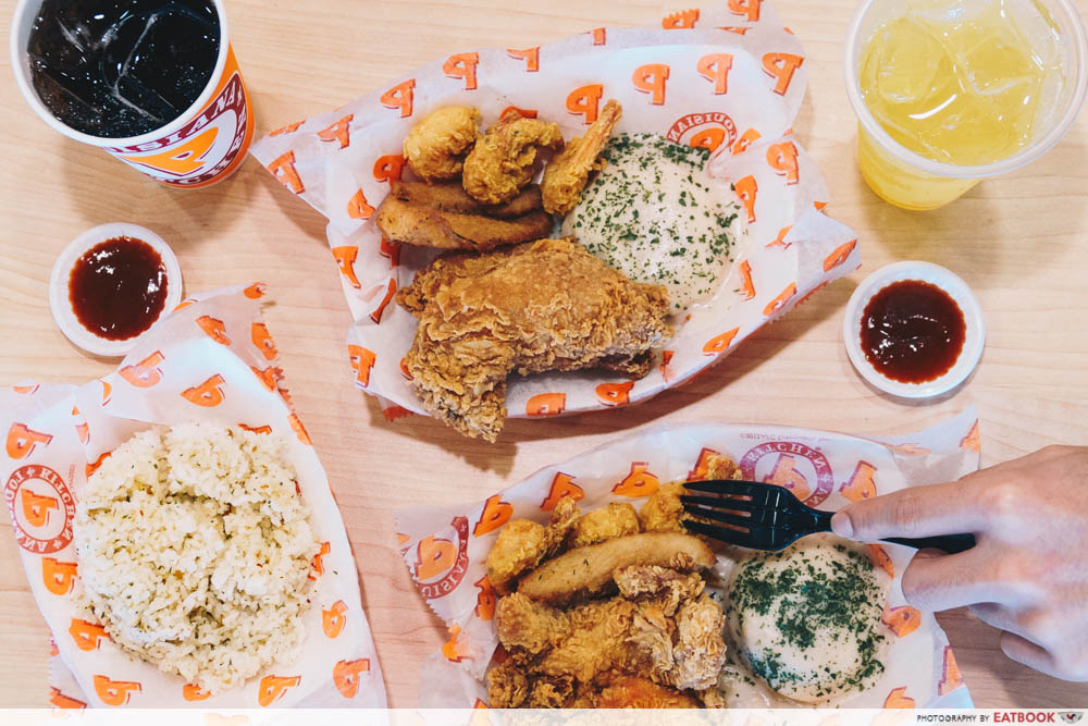  Flatlay of all the dishes 