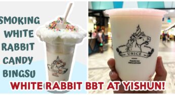 UNICE: White Rabbit Bubble Tea With Bingsu At Yishun