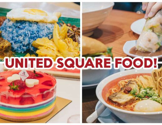 Collage of four food from United Square