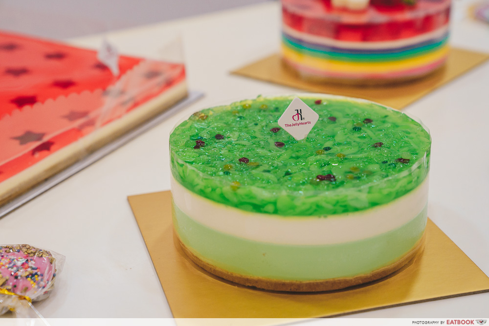 Green chendol cheesecake