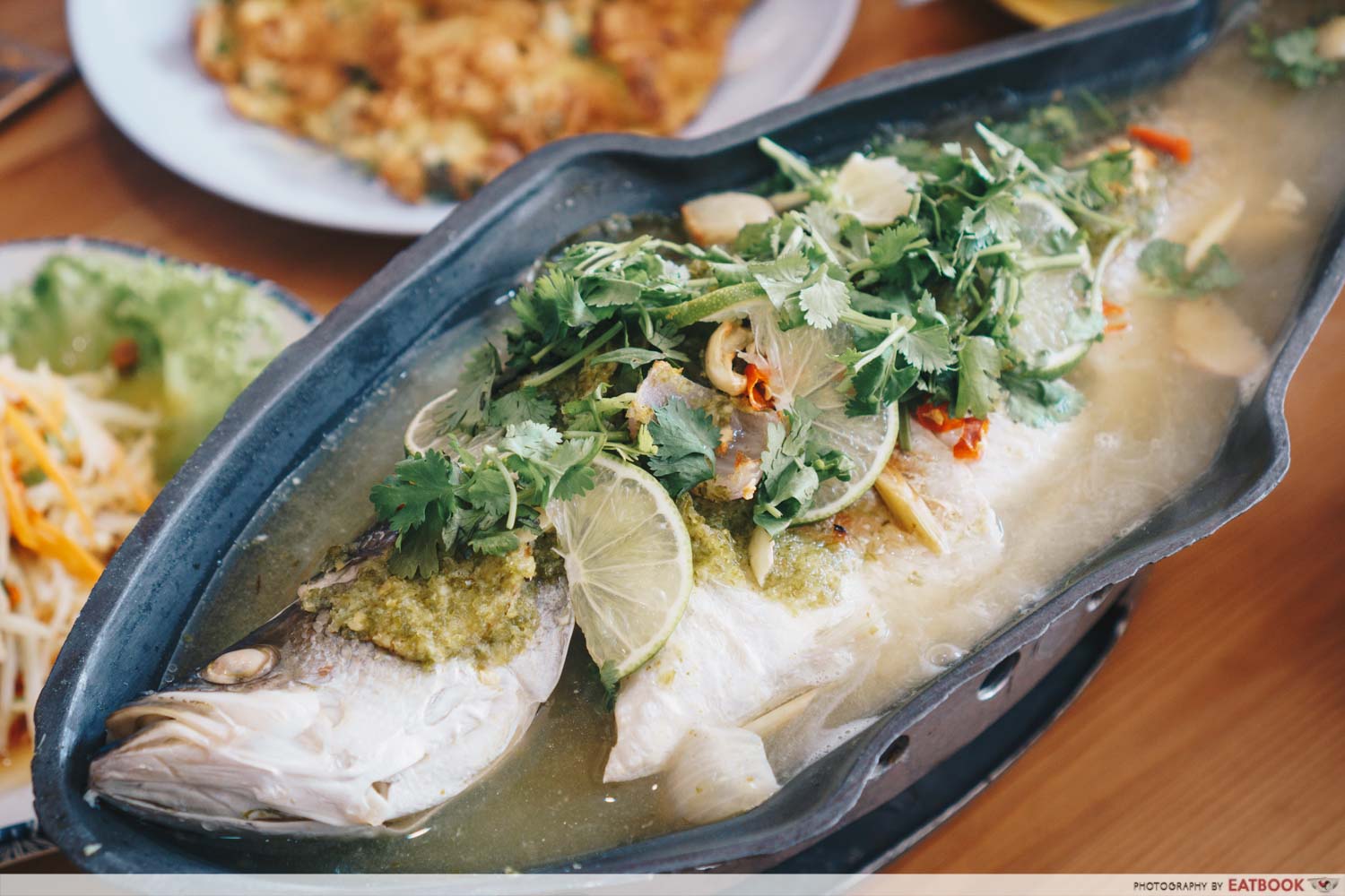 Tuk Wan Kitchen - Steamed Seabass Thai Green Lime