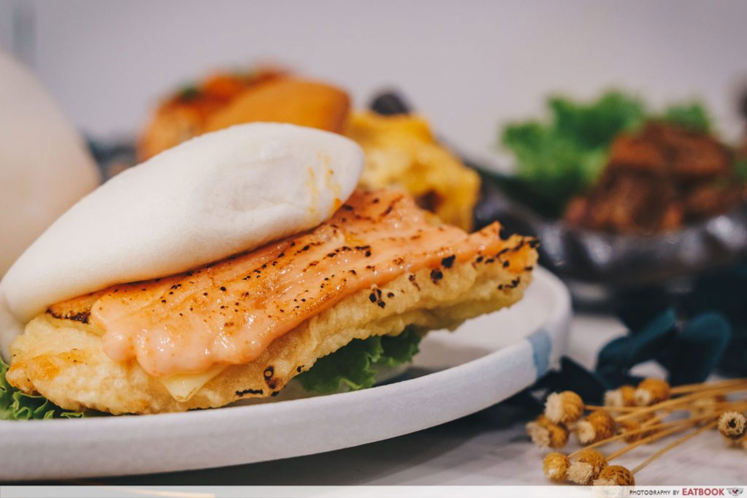 Unique Bao - Salmon mentaiko bao