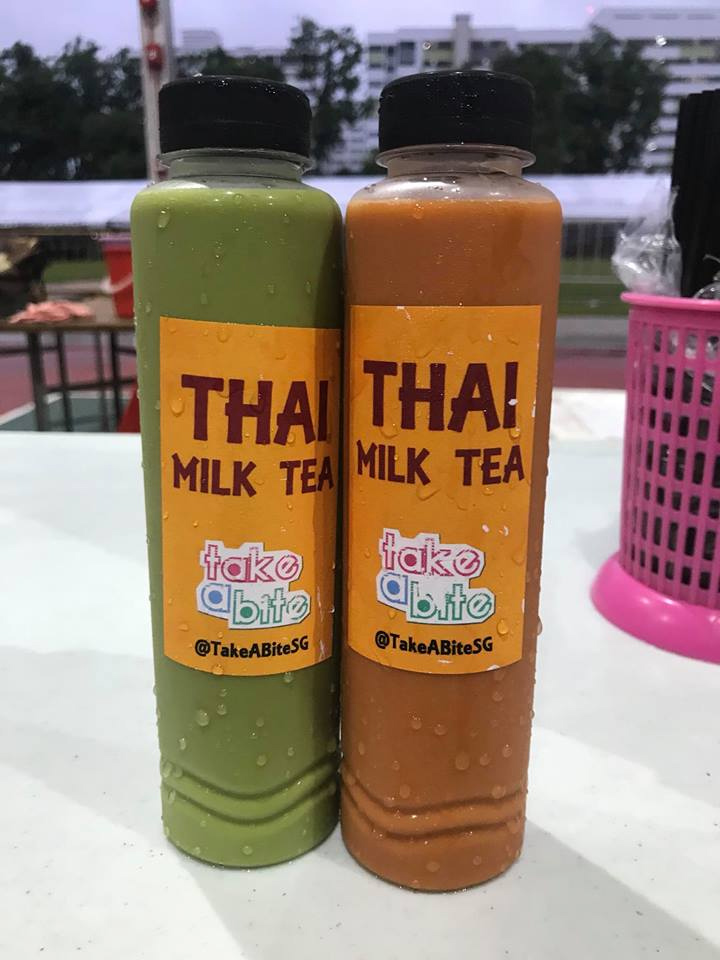 Red and Green Milk tea