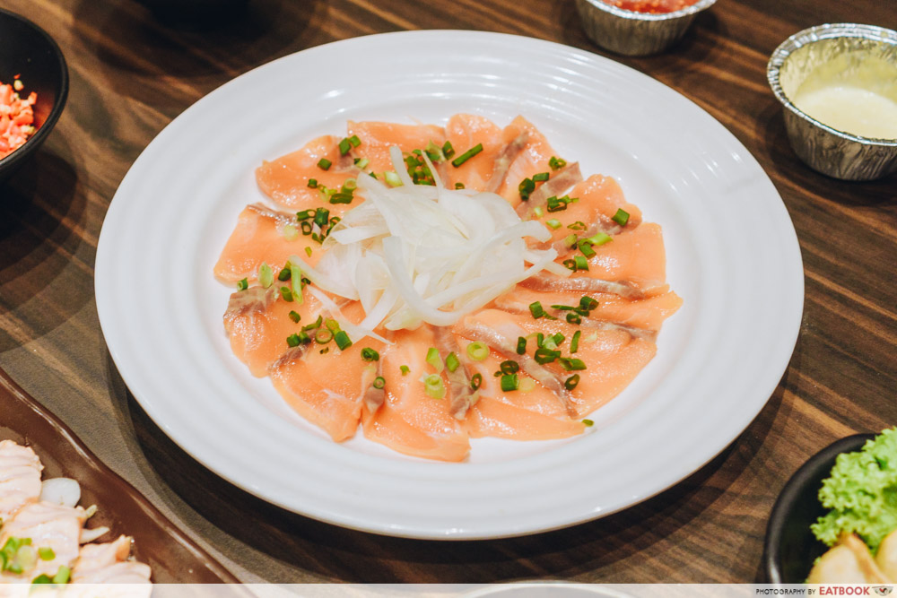 salmon carpaccio