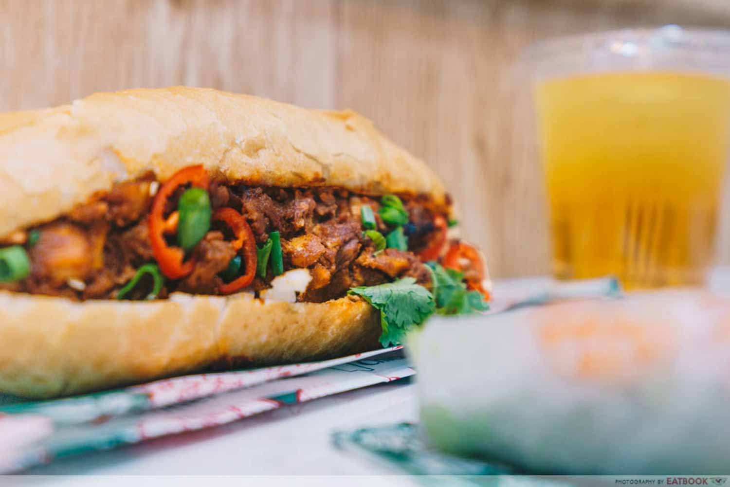 Banh You, Banh Mi - Butter chicken filling
