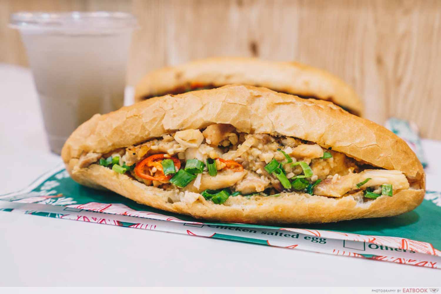 Banh You, Banh Mi - Salted egg chicken