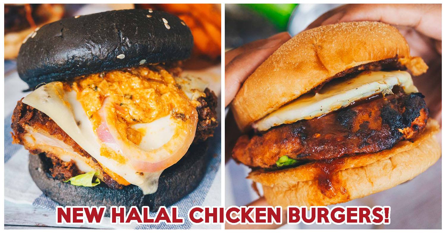 Juicy halal burgers