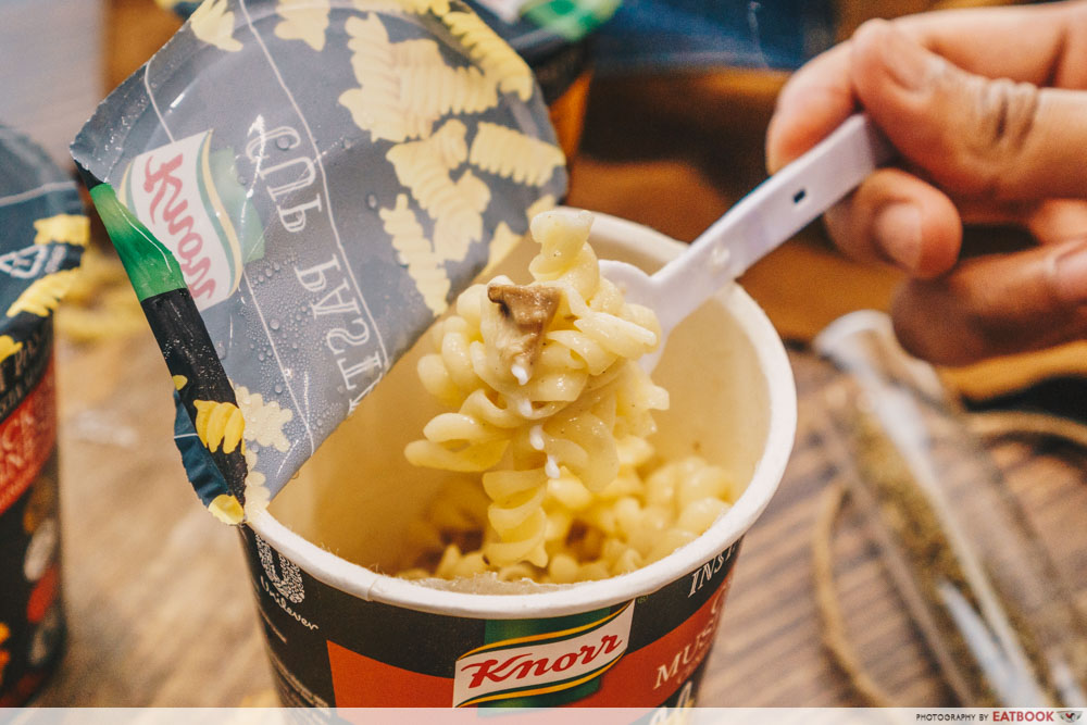 Knorr Has New Instant Cup Pasta With Real Meat In Cheesy Carbonara