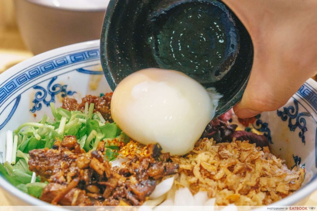 Enishi Dan Dan Noodles egg