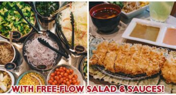 Shiokoji Tonkatsu Keisuke Review: Tonkatsu Restaurant With Free-Flow Salad Bar & Sauces At Paya Lebar
