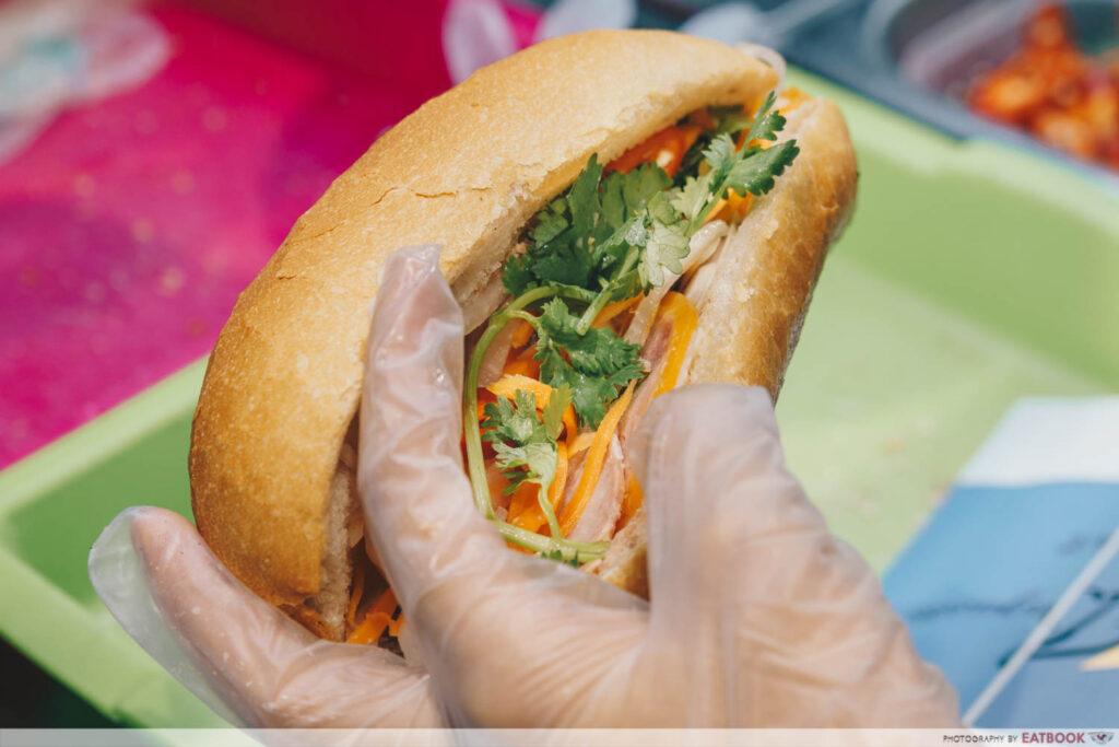 Banh Mi Thit assembling shot